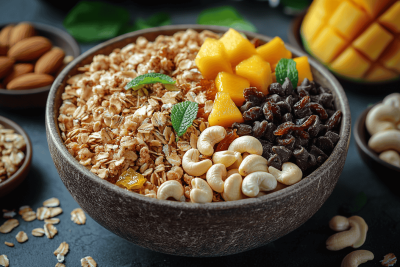 Bali-Style Granola Trail Mix Recipe: A Tropical Treat for Kids in Bali