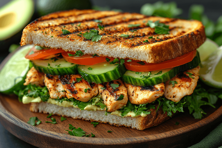 Bali-Style Grilled Hummus Chicken Sandwich: A Healthy and Flavorful Kids’ Lunch