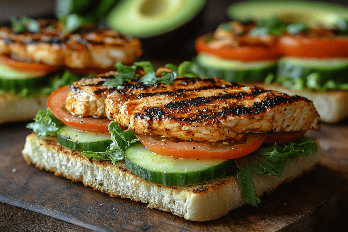 Bali-Style Grilled Hummus Chicken Sandwich: A Healthy and Flavorful Kids’ Lunch- Step 3