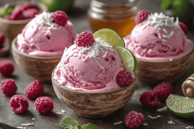 Bali-Style Raspberry Ice Cream: A Tropical Treat for Kids in Bali