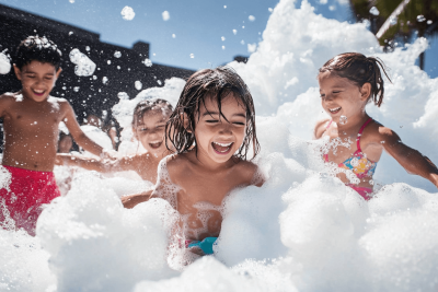 Foamy Fun and Care: Kids Foam Party at Padma Resort Legian with a Nanny