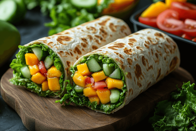 Wrap Turki Mangga ala Bali: Makan Siang Sehat untuk Anak