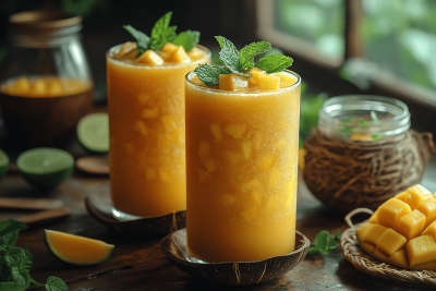 Mango Lassi Delight: A Kid-Friendly Family Favorite in Bali