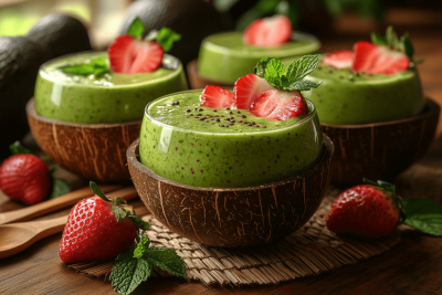 Healthy Avocado & Strawberry Smoothie: A Kid-Friendly Bali Treat