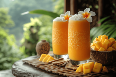 Tropical Mango and Coconut Smoothie: A Kid-Friendly Bali Treat