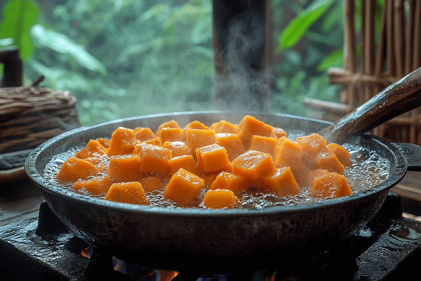 Delicious Sweet Potato Rice for Families Visiting Bali | Steps To Cooking-3