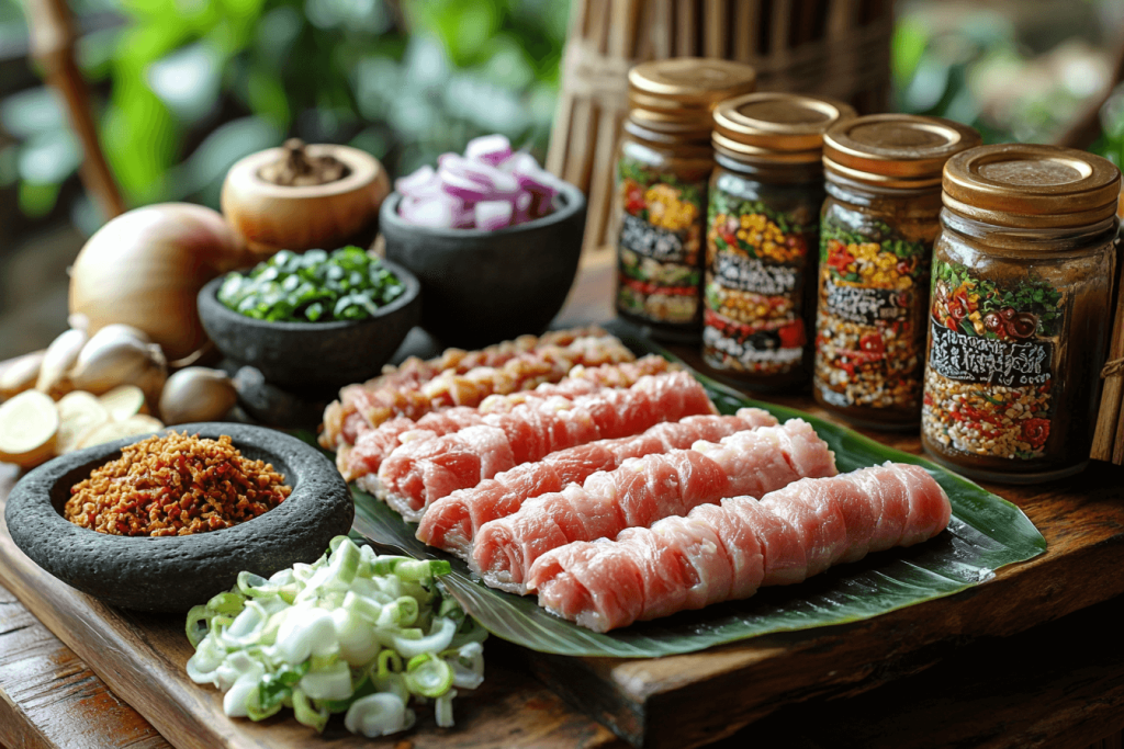 Ginger Pork Recipe for Families Visiting Bali-Ingredients