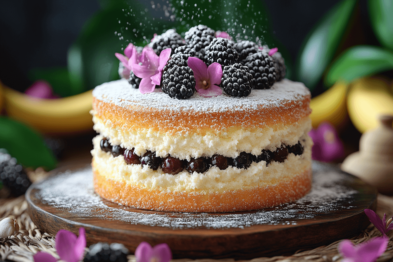 Blackberry Victoria Sponge Recipe for Bali Families | Steps To Prepare-4