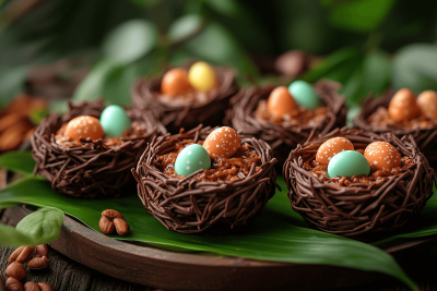 Fun Chocolate Tiffin Easter Nest Recipe for Kids in Bali