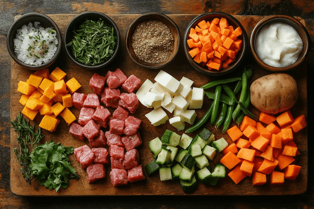 Slow-Cooked Lamb & Veg Recipe for Kids in Bali | Ingredients