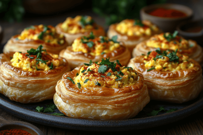 Delicious Spiced Egg & Coriander Vol-au-Vents for Bali Kids