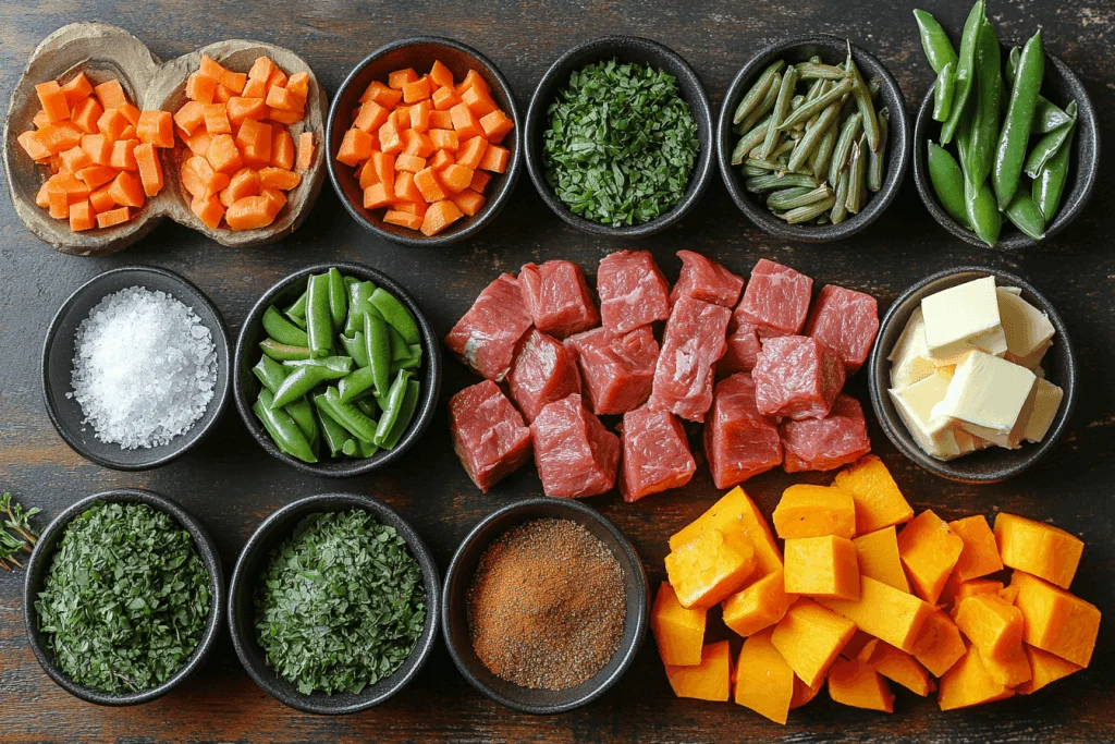 Slow-Cooked Lamb & Veg Recipe for Kids in Bali | Ingredients