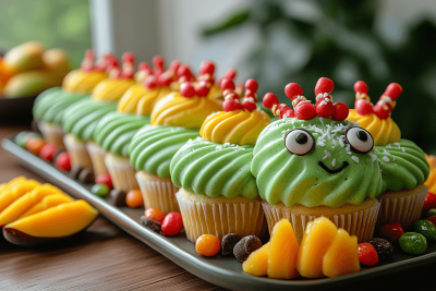 Bali-Inspired Caterpillar Cupcakes: Fun for Kids and Families