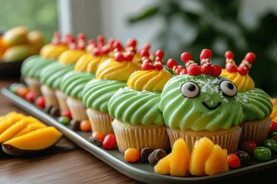 Bali-Inspired Caterpillar Cupcakes: Fun for Kids and Families