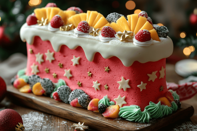 Create Festive Joy with Santa’s Stocking Cake for Kids in Bali