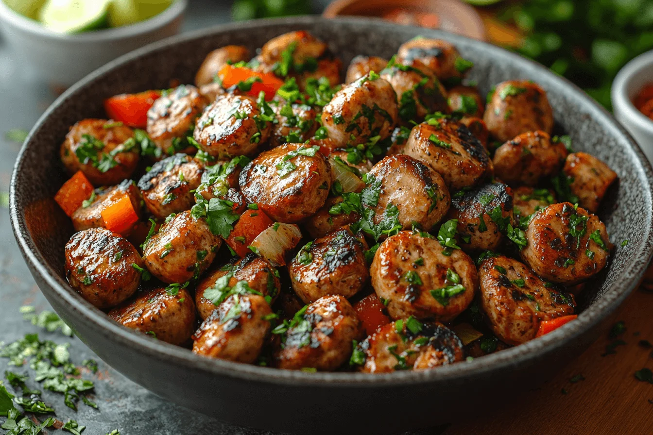 Easy Sausage, Bacon & Mushroom Skewers Recipe | steps To Prepare-2
