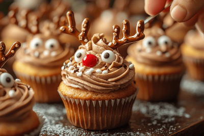 Whimsical Reindeer Cupcakes Recipe for Family Fun in Bali