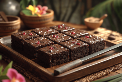 Delicious Black Forest Brownies for Moms and Kids in Bali