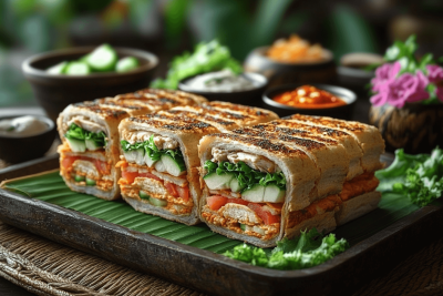 Pressed Picnic Sandwiches Perfect for Bali Beach Outings with Kids