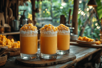 Tropical Mini Milkshakes: A Cool Treat for Families in Bali