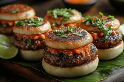 Mini Toast Burgers: A Fun Snack for Kids in Bali, Indonesia