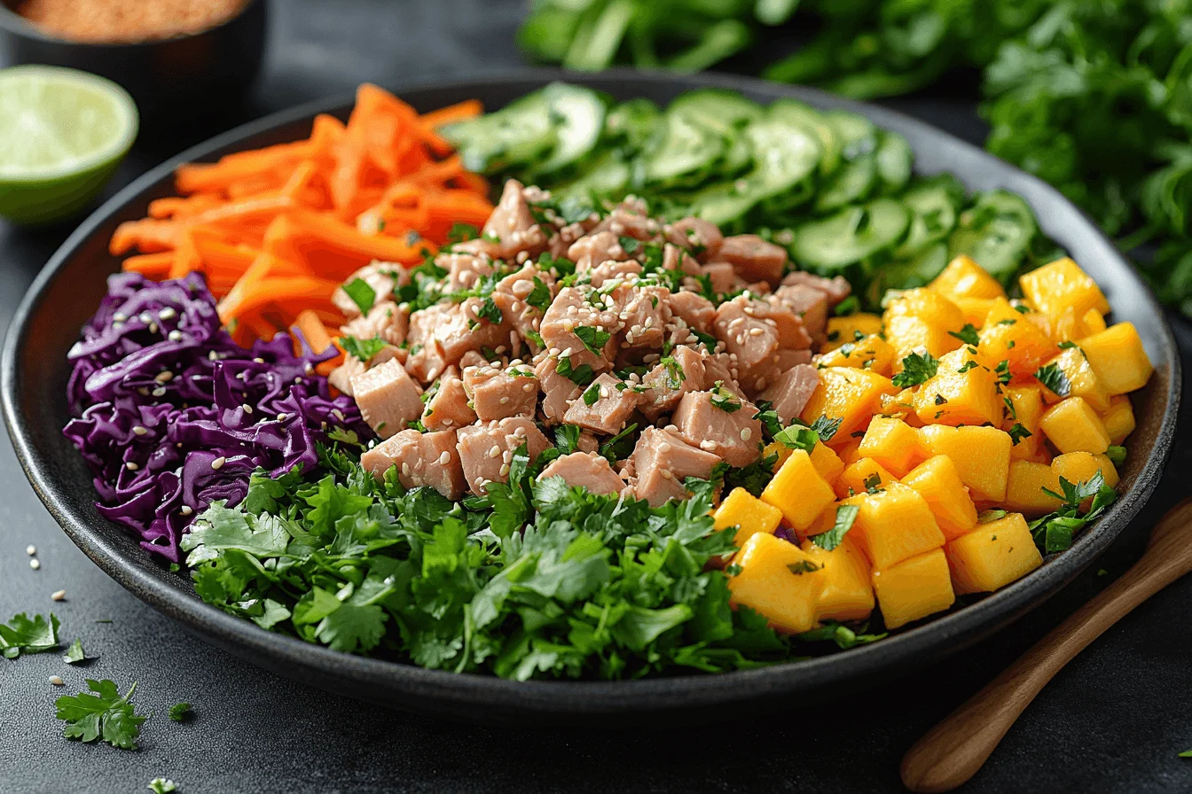 Healthy Tuna Rainbow Salad for Kids Visiting Bali | Steps To Prepare-4