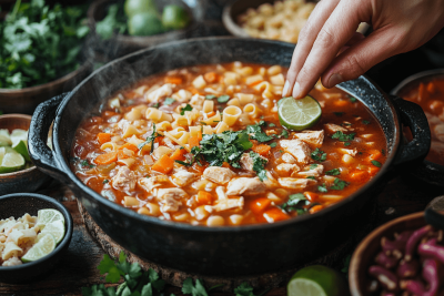 Easy Bali-Style Chicken Pasta Soup Recipe Your Kids Will Love