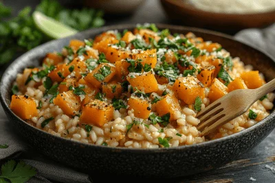 Butternut Pumpkin Baked Risotto Recipe for Kids in Bali, Indonesia
