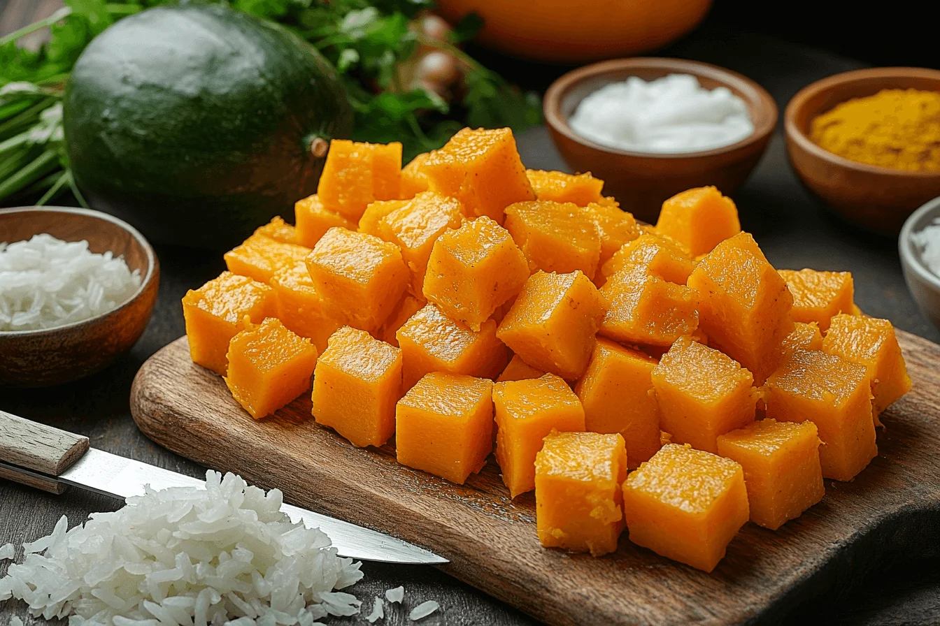 Butternut Pumpkin Baked Risotto Recipe for Kids | Steps To Prepare-1