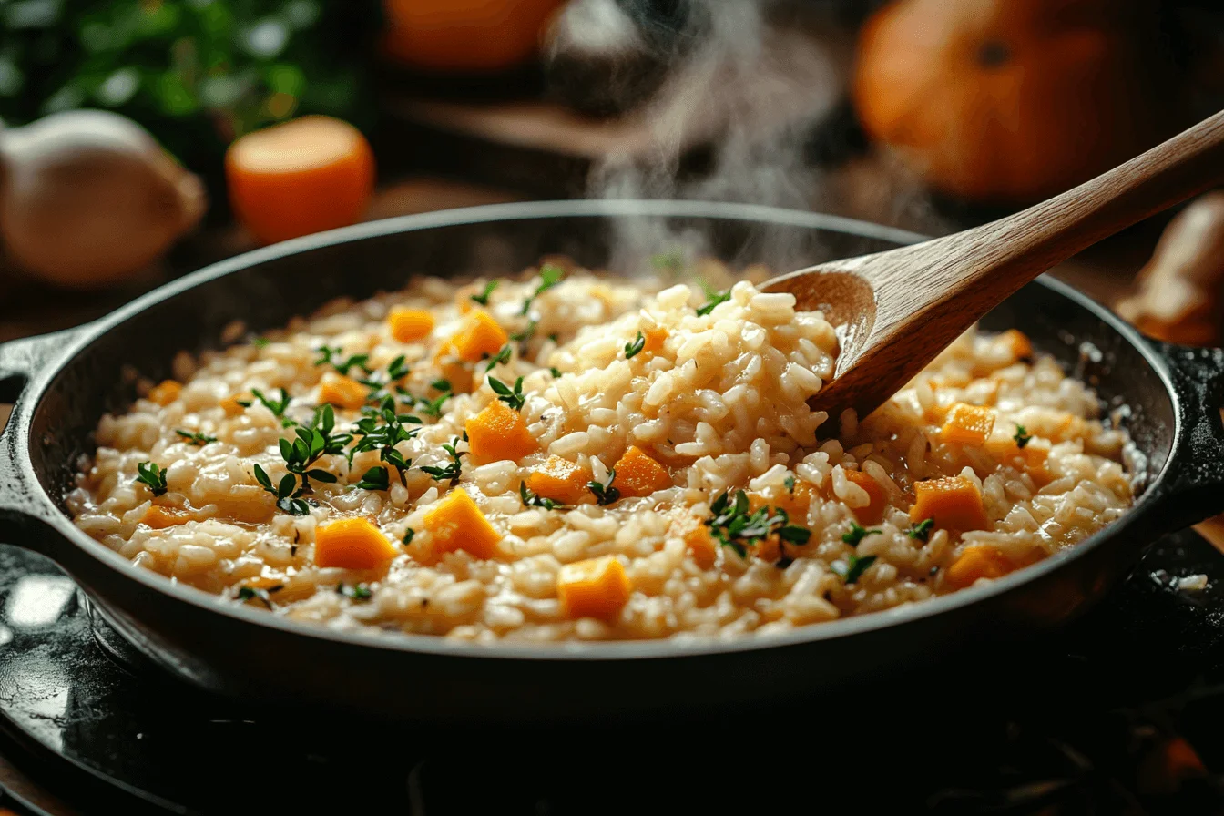 Butternut Pumpkin Baked Risotto Recipe for Kids | Steps To Prepare-5