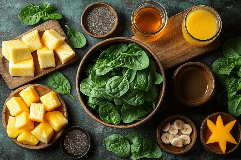 Healthy and Yummy Spinach Smoothie Recipe for Kids | Ingredients