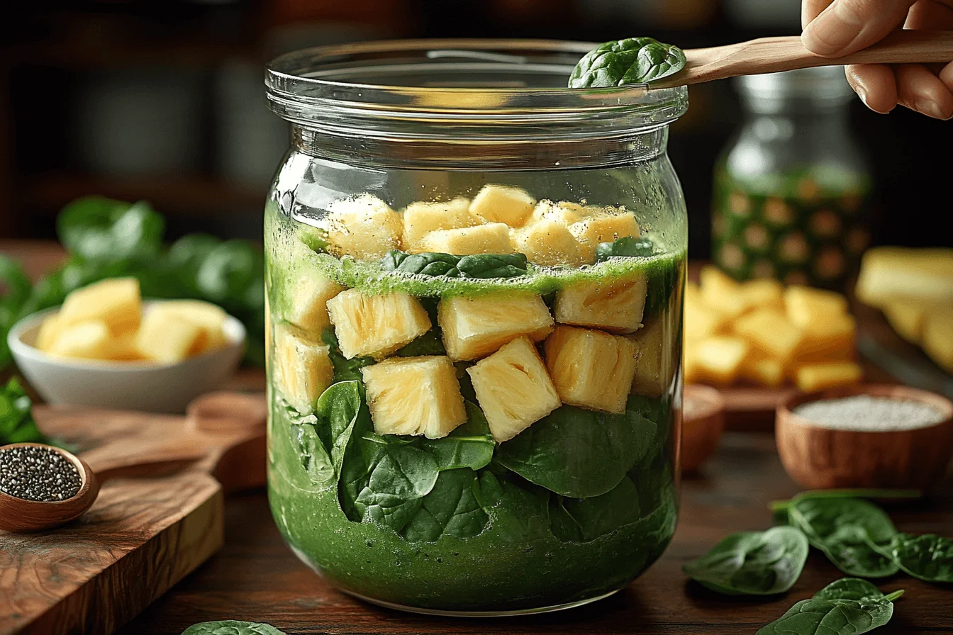 Healthy and Yummy Spinach Smoothie Recipe for Kids | Step To Prepare-2