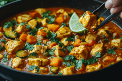 Healthy Veggie-Loaded Chicken Curry Recipe for Kids in Bali