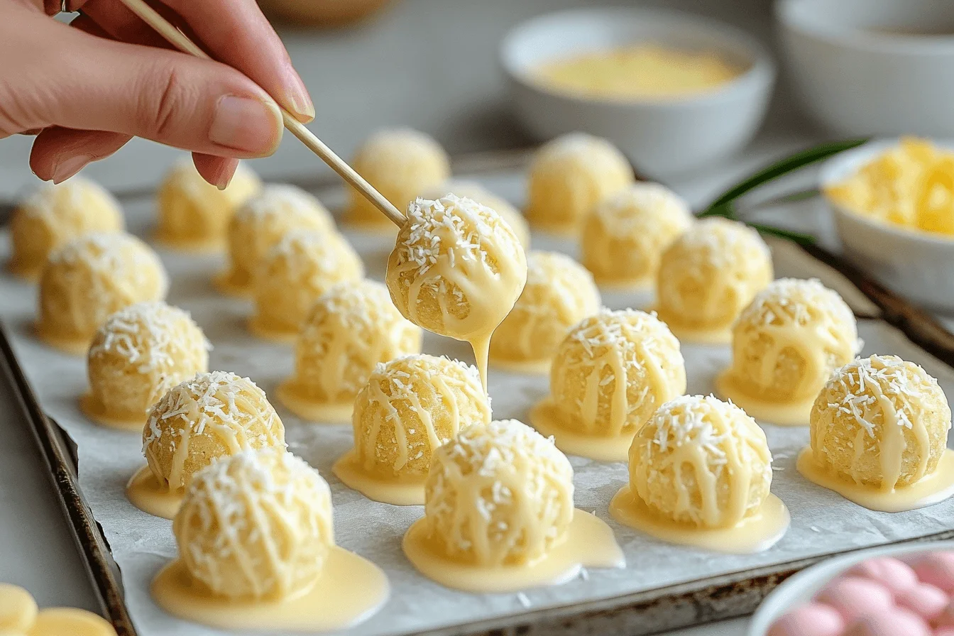 Fun and Tasty Vanilla Chick Biscuit Pops Recipe for Bali Kids | Steps To Prepare-4