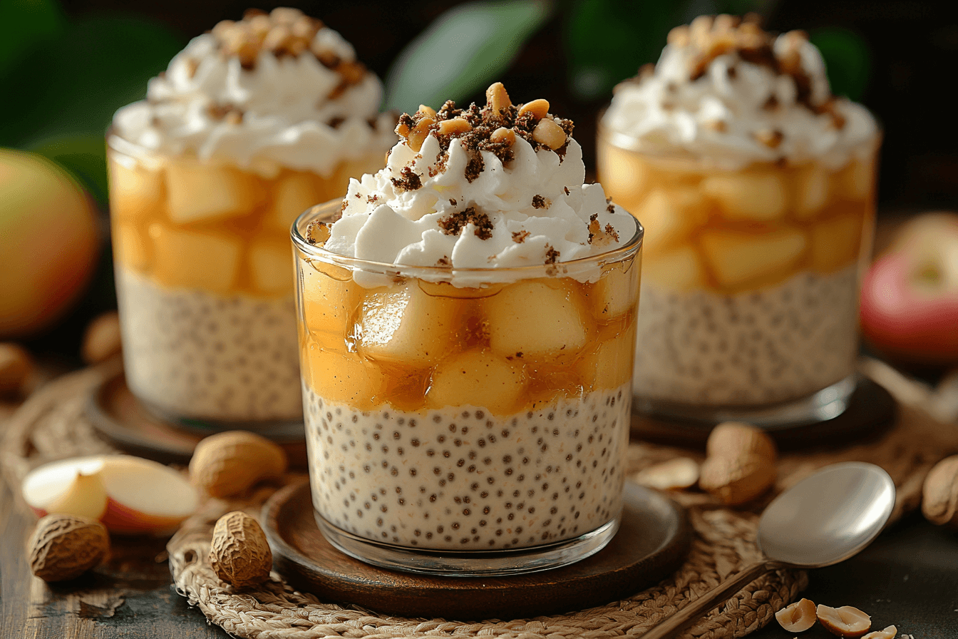 Apple Pie Chia Pudding: A Sweet Treat for Kids in Bali, Indonesia