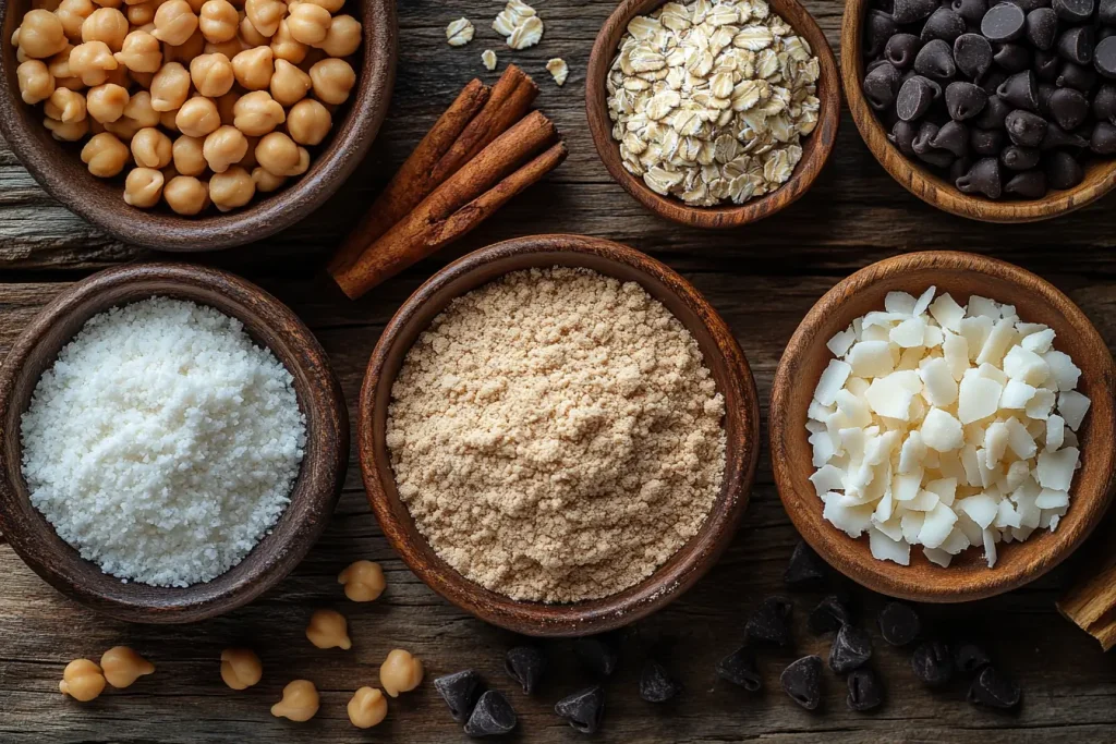 Ingredients for Bali-Inspired Chickpea Cookies (Serves 4 Kids)