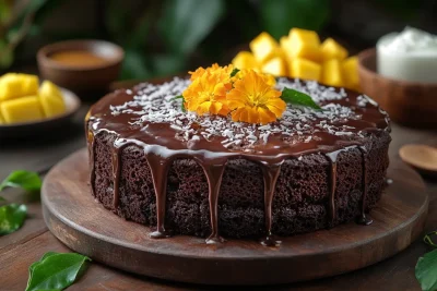 Easy Chocolate Apple Cake Recipe for Kids in Bali, Indonesia