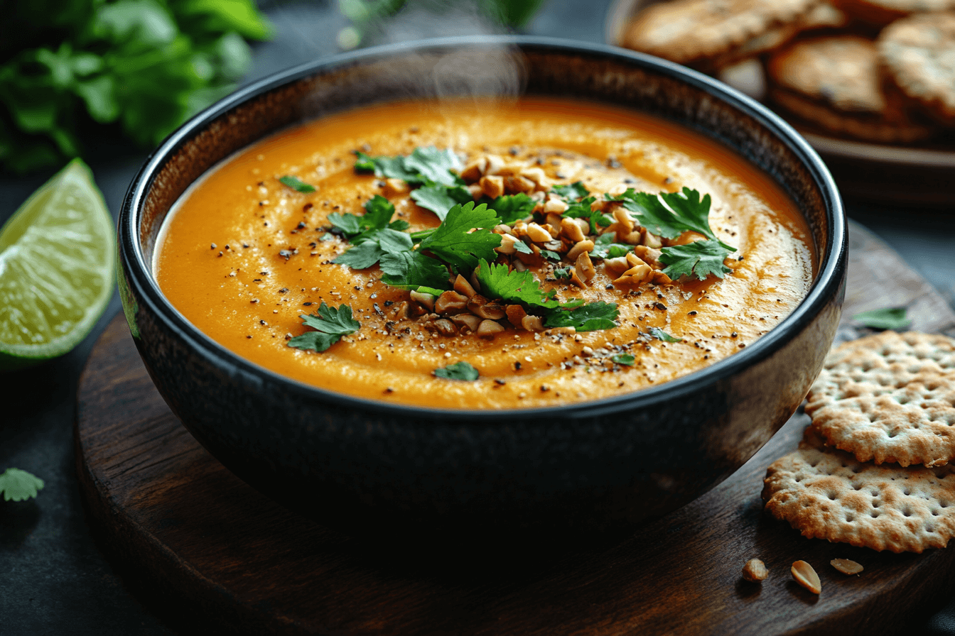 Healthy Pumpkin Peanut Butter Soup Kids Love in Bali, Indonesia