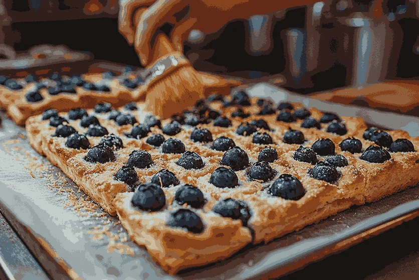 Tambahkan topping pada scone