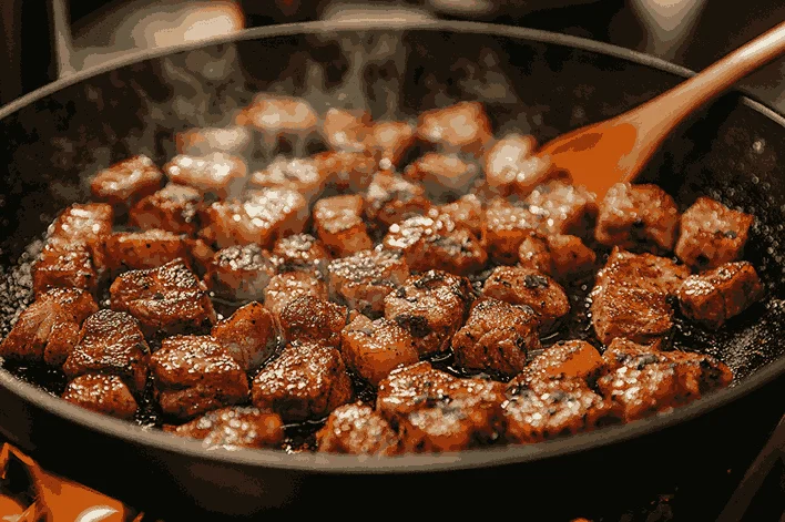 Рецепт тушёной баранины с овощами для детей на Бали | Шаг 2