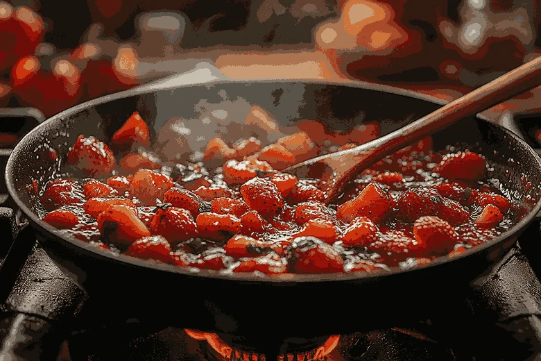 Как приготовить клубничные роллы с кремом для детей на Бали | Шаг-2