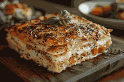 Лучший скрытый овощной лазанья для детей на Бали, Индонезия 