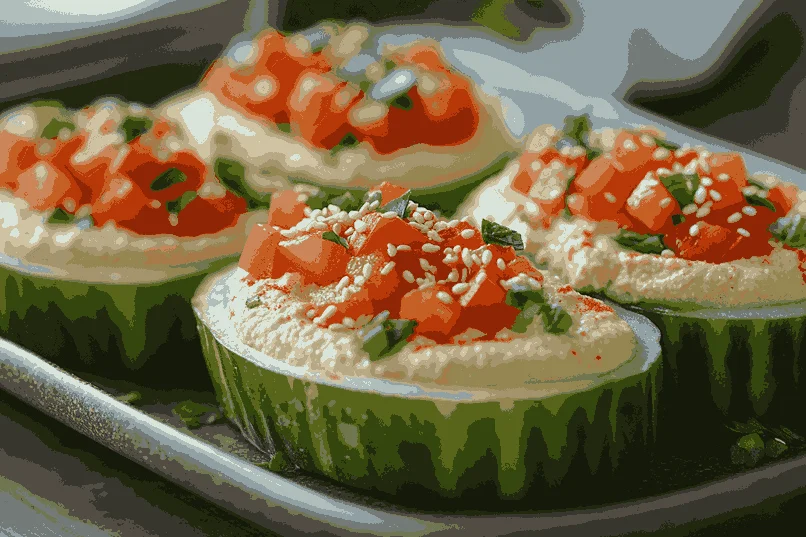 Соберите хумусные чашки