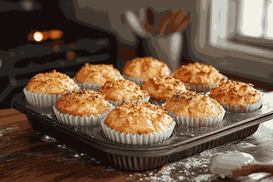 Выпекайте ананасовые маффины