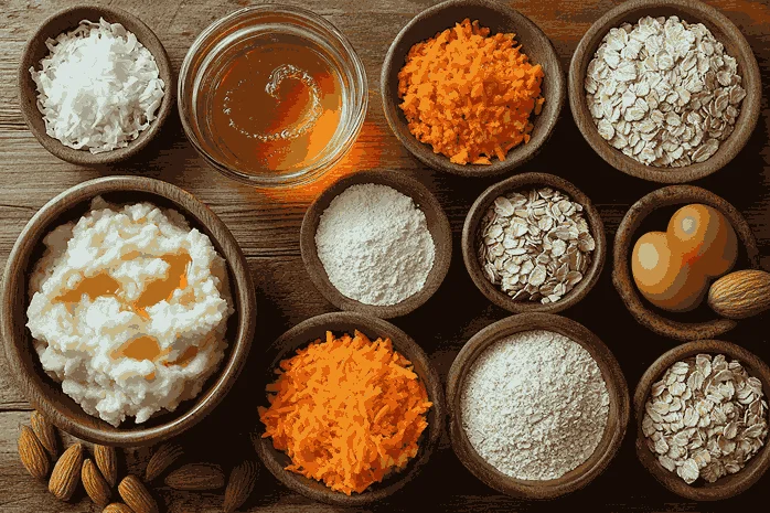 Bahan untuk muffin ABC ala Bali