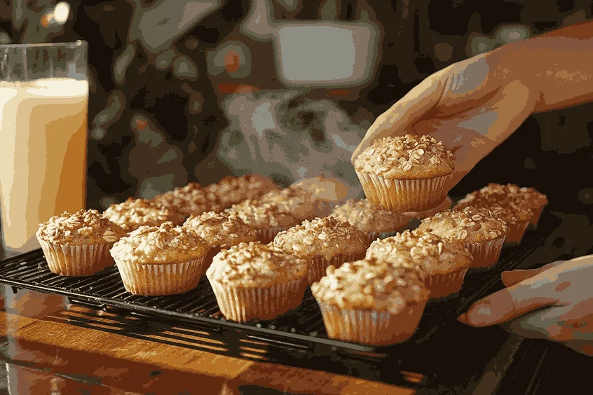 Dinginkan dan sajikan muffin ABC