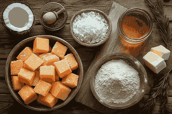 Bahan untuk Pai Kumara Manis ala Bali