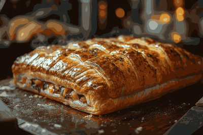 Вкусный пирог с курицей и луком-пореем для детей на Бали, Индонезия