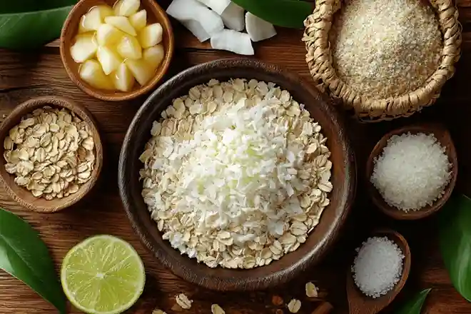 Bahan untuk Gigitan Apel Oat Ala Bali