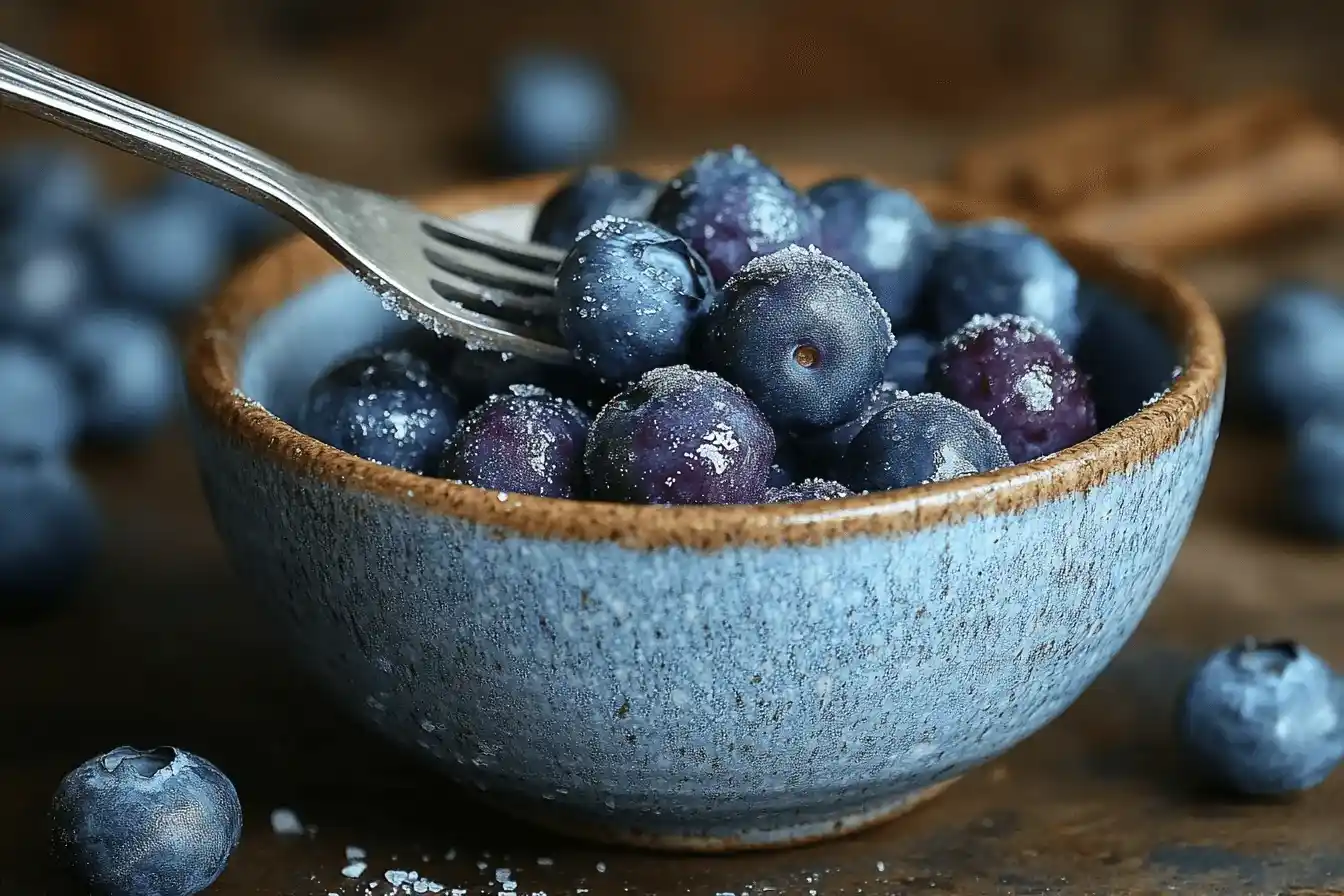 Membuat isi untuk Gulungan Blueberry